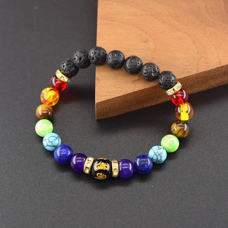7 Chakra Crystal Healing Bracelet for Meditation & Energy