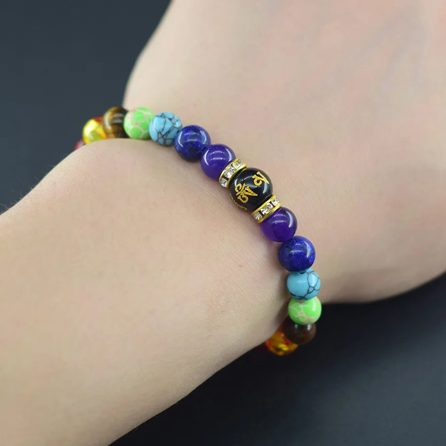 7 Chakra Crystal Healing Bracelet for Meditation & Energy