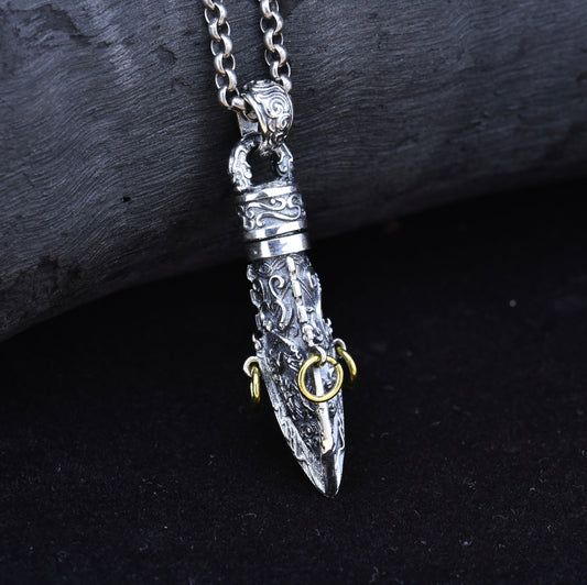 925 Sterling Silver Vajra Pendant - Mystara.shop