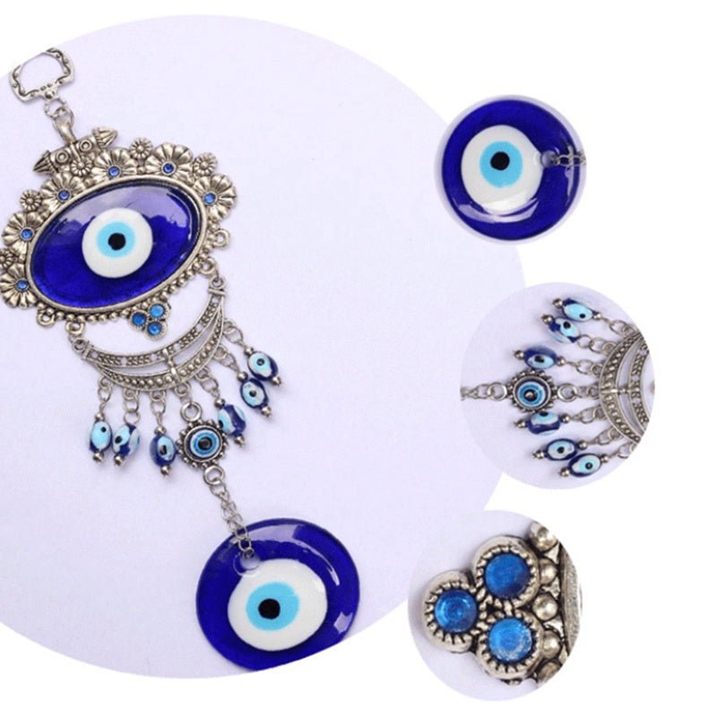 Blue Turkish Evil Eye Wall Ornaments Indoor Pendants - Mystara.shop