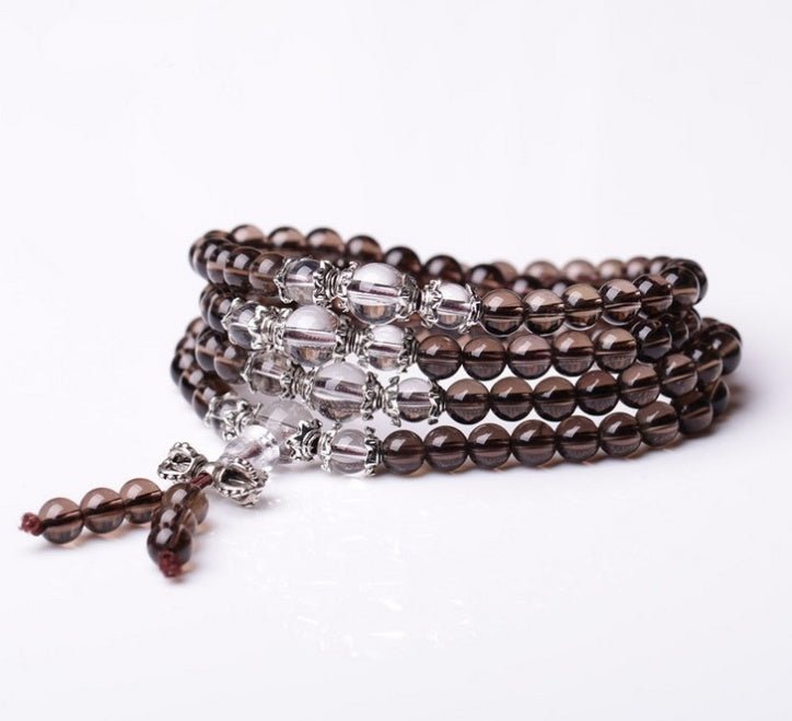 Dragon Horse Jewelry Crystal Bracelet 108 Buddha Bead Bracelet - Mystara.shop