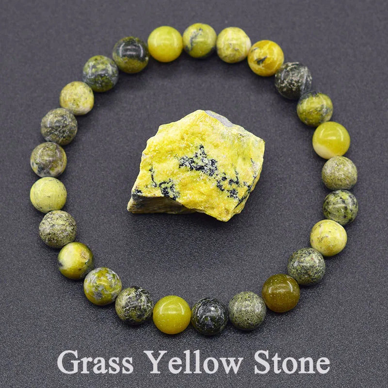 Dragon Blood Jasper Elastic Beaded Bracelet for Men & Women