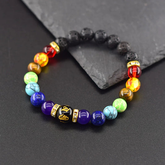 7 Chakra Crystal Healing Bracelet for Meditation & Energy