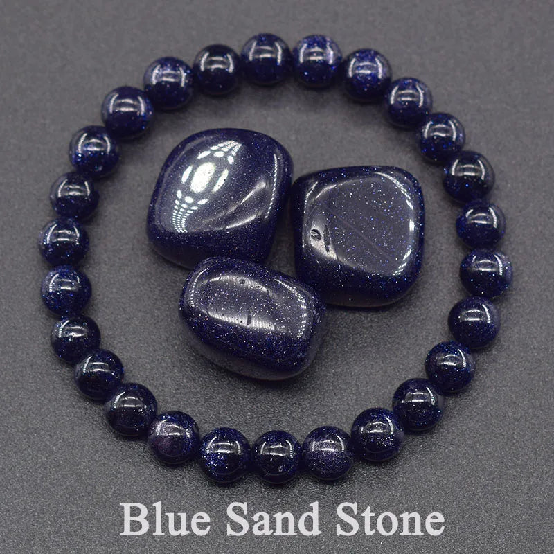 Dragon Blood Jasper Elastic Beaded Bracelet for Men & Women