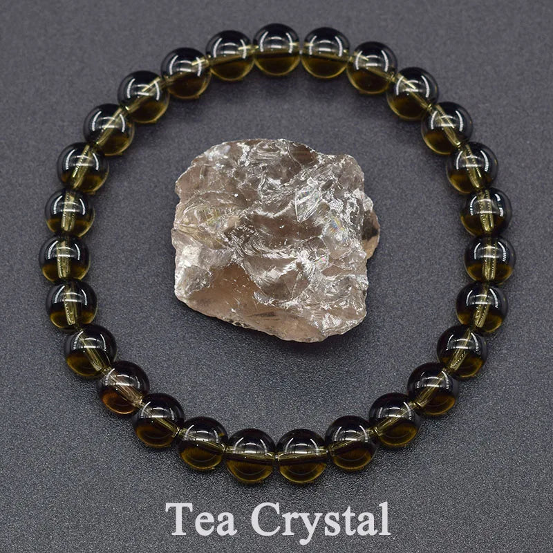 Dragon Blood Jasper Elastic Beaded Bracelet for Men & Women