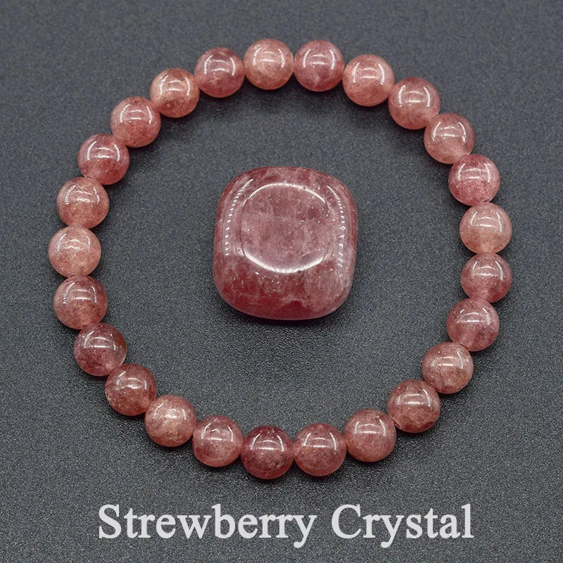 Dragon Blood Jasper Elastic Beaded Bracelet for Men & Women