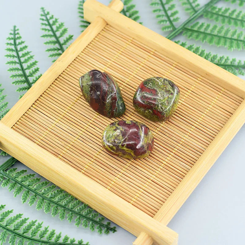Dragon Blood Jasper Elastic Beaded Bracelet for Men & Women