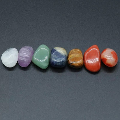 7 Colorful Crystal Gravel Geometric Pendant Necklace Resin Drop - Mystara.shop