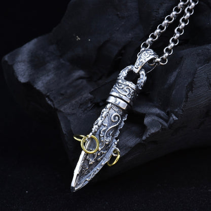 925 Sterling Silver Vajra Pendant - Mystara.shop