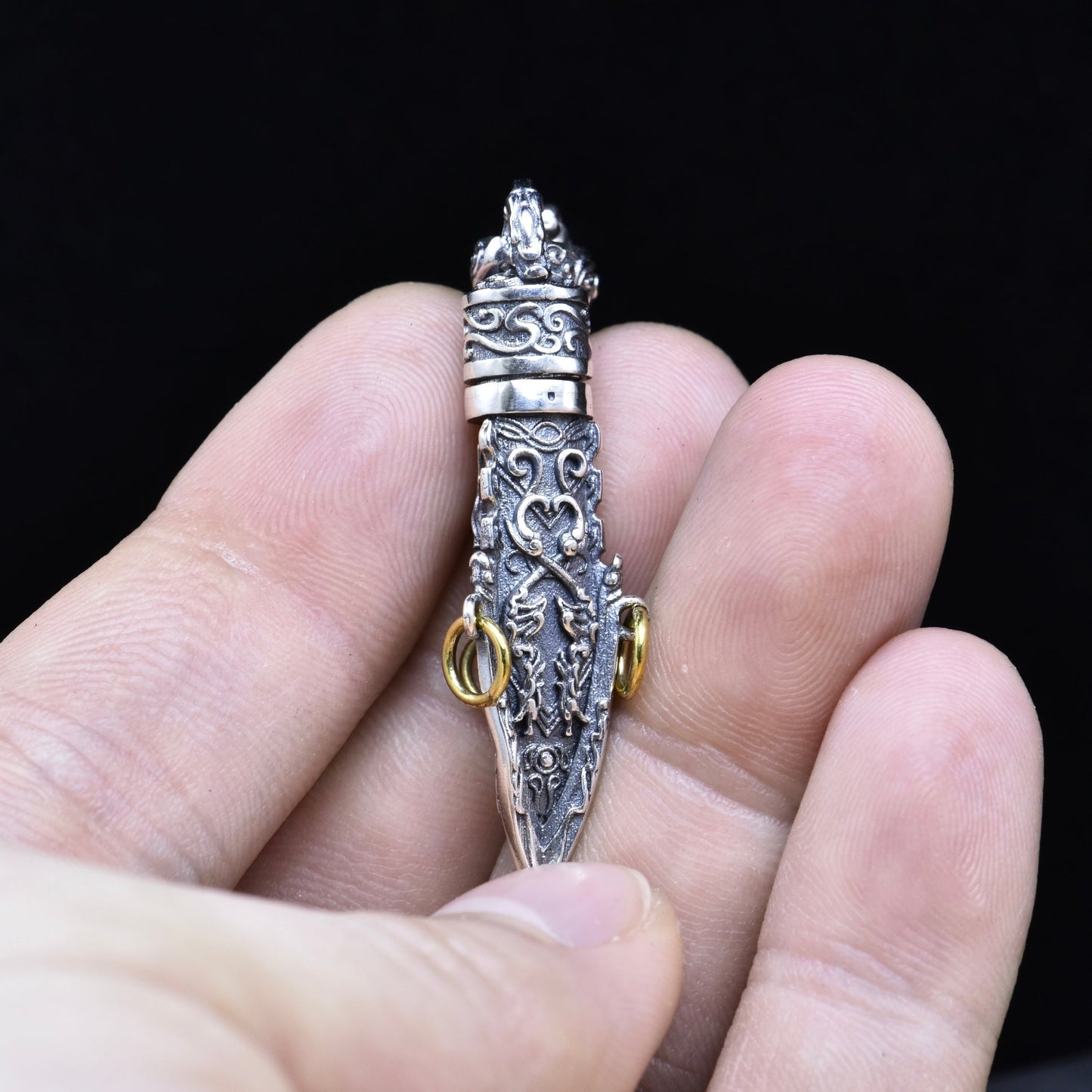 925 Sterling Silver Vajra Pendant - Mystara.shop