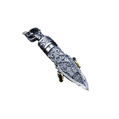 925 Sterling Silver Vajra Pendant - Mystara.shop