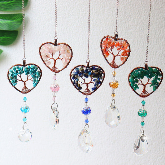 Love Sun Catcher Life Tree Pendant