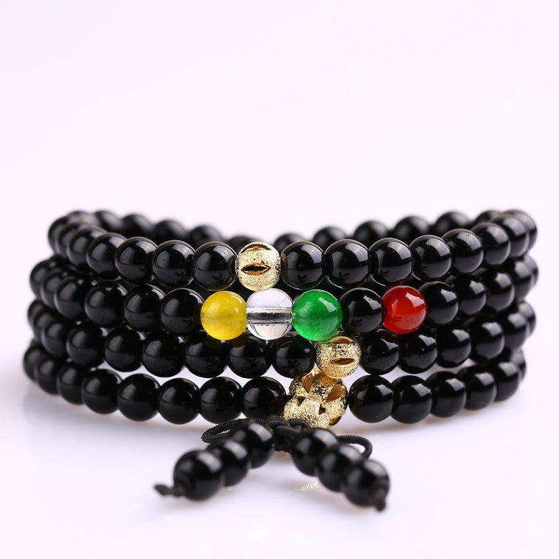 Dragon Horse Jewelry Crystal Bracelet 108 Buddha Bead Bracelet - Mystara.shop