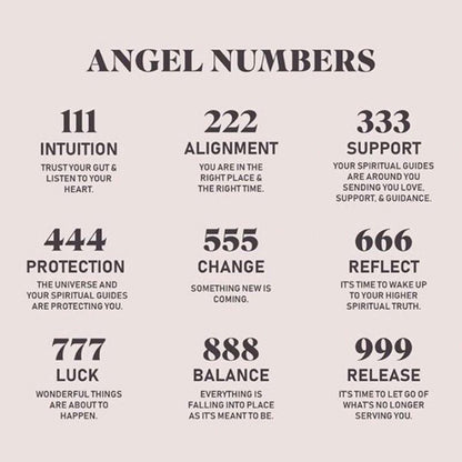 Gold Angel Number 111 222 333 444 777 888 Necklace - Mystara.shop