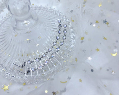 Hengshan Natural Moonstone Tassel Earrings - Mystara.shop