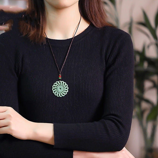 Men And Women Jade Pendant Ice Necklace - Mystara.shop