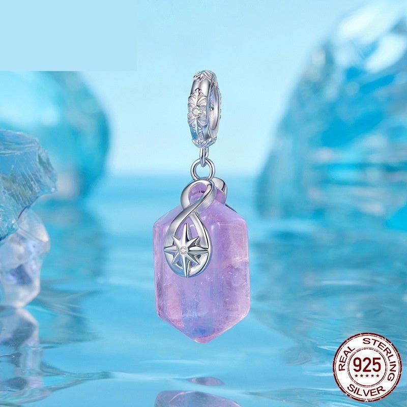 New Energy Amethyst Pendant Charm Elegant - Mystara.shop