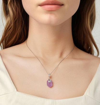 New Energy Amethyst Pendant Charm Elegant - Mystara.shop