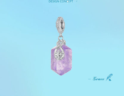 New Energy Amethyst Pendant Charm Elegant - Mystara.shop