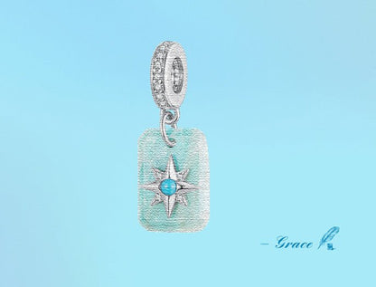 Original Turquoise Star Amazonite Pendant Stars - Mystara.shop