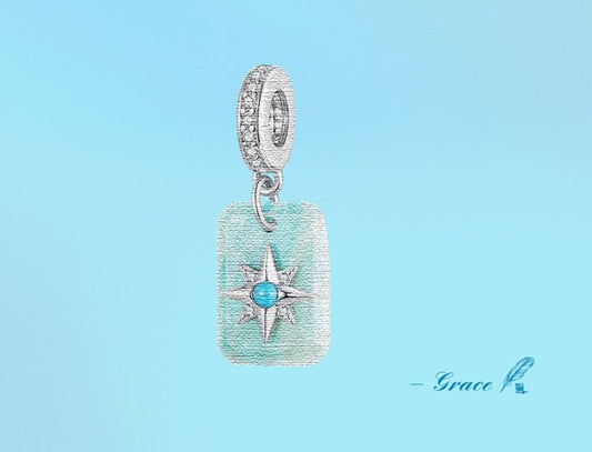Original Turquoise Star Amazonite Pendant Stars - Mystara.shop