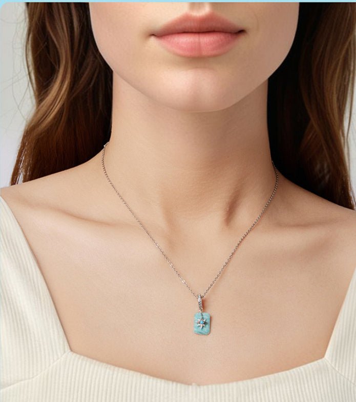 Original Turquoise Star Amazonite Pendant Stars - Mystara.shop