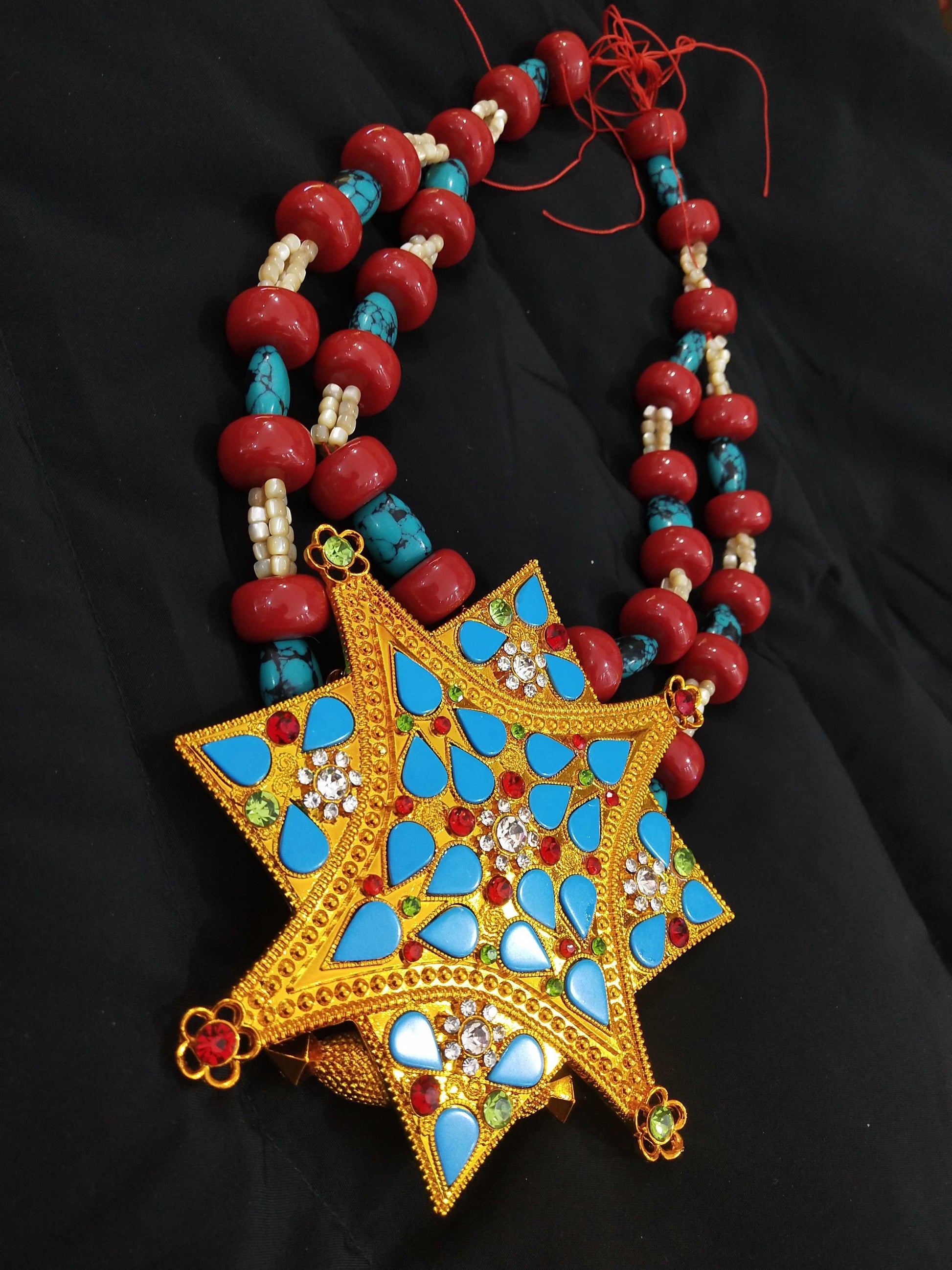 Qiaosheng Tibetan New Tibetan Ethnic Style Gold - plated Necklace - Mystara.shop