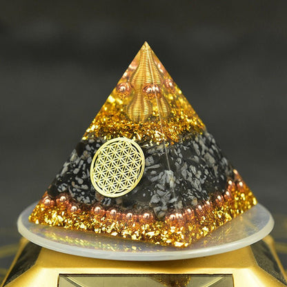 Reiki Orgonite Energy Orgon Pyramid Gathering Fortune Helping Soothe the soul Chakra Resin Decorative Craft Jewelry Cube - Mystara.shop