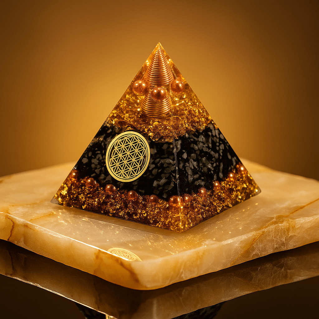 Reiki Orgonite Energy Orgon Pyramid Gathering Fortune Helping Soothe the soul Chakra Resin Decorative Craft Jewelry Cube - Mystara.shop