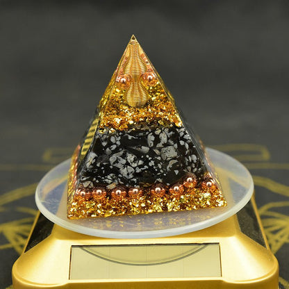 Reiki Orgonite Energy Orgon Pyramid Gathering Fortune Helping Soothe the soul Chakra Resin Decorative Craft Jewelry Cube - Mystara.shop