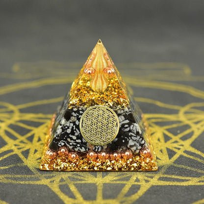 Reiki Orgonite Energy Orgon Pyramid Gathering Fortune Helping Soothe the soul Chakra Resin Decorative Craft Jewelry Cube - Mystara.shop