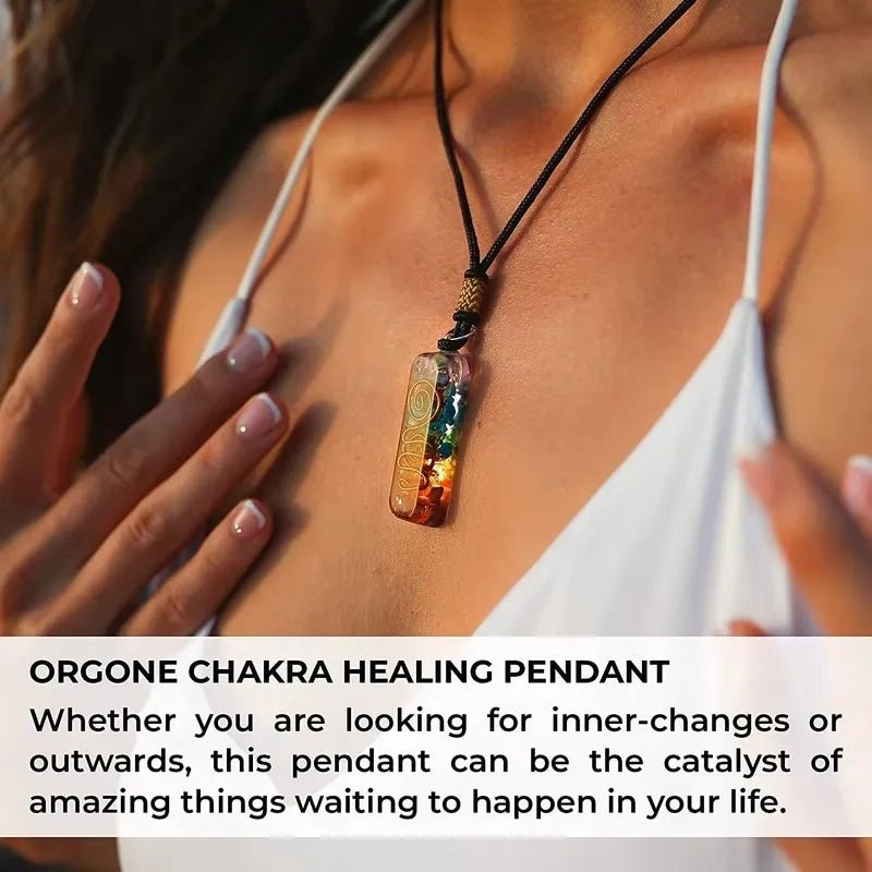 Retro Reiki Healing Energy Crystal Pendant Natural Stone For Yoga Meditation Spiritual 7 Chakra Jewelry Necklace Amulet - Mystara.shop
