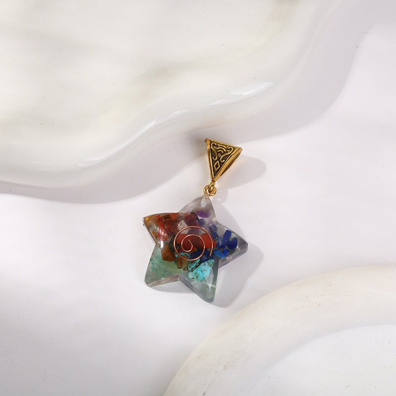 Retro Reiki Healing Energy Crystal Pendant Natural Stone For Yoga Meditation Spiritual 7 Chakra Jewelry Necklace Amulet - Mystara.shop