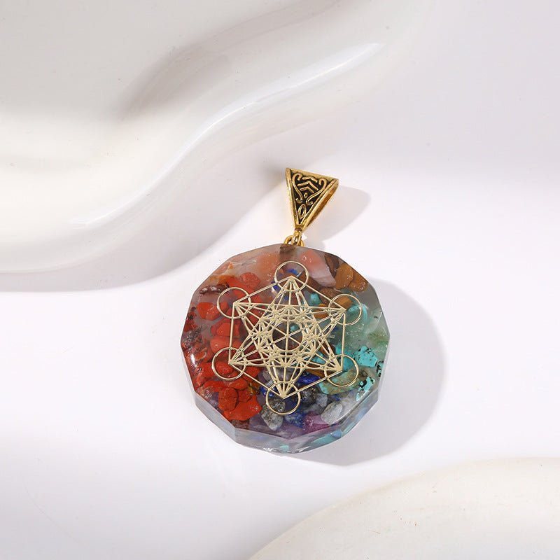 Retro Reiki Healing Energy Crystal Pendant Natural Stone For Yoga Meditation Spiritual 7 Chakra Jewelry Necklace Amulet - Mystara.shop
