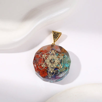 Retro Reiki Healing Energy Crystal Pendant Natural Stone For Yoga Meditation Spiritual 7 Chakra Jewelry Necklace Amulet - Mystara.shop