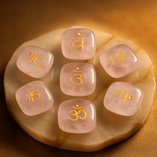 SEVEN CHAKRAS Chakra Symbol Mystic Stone Yoga - Mystara.shop