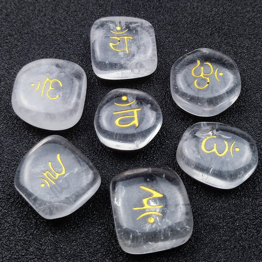 SEVEN CHAKRAS Chakra Symbol Mystic Stone Yoga - Mystara.shop