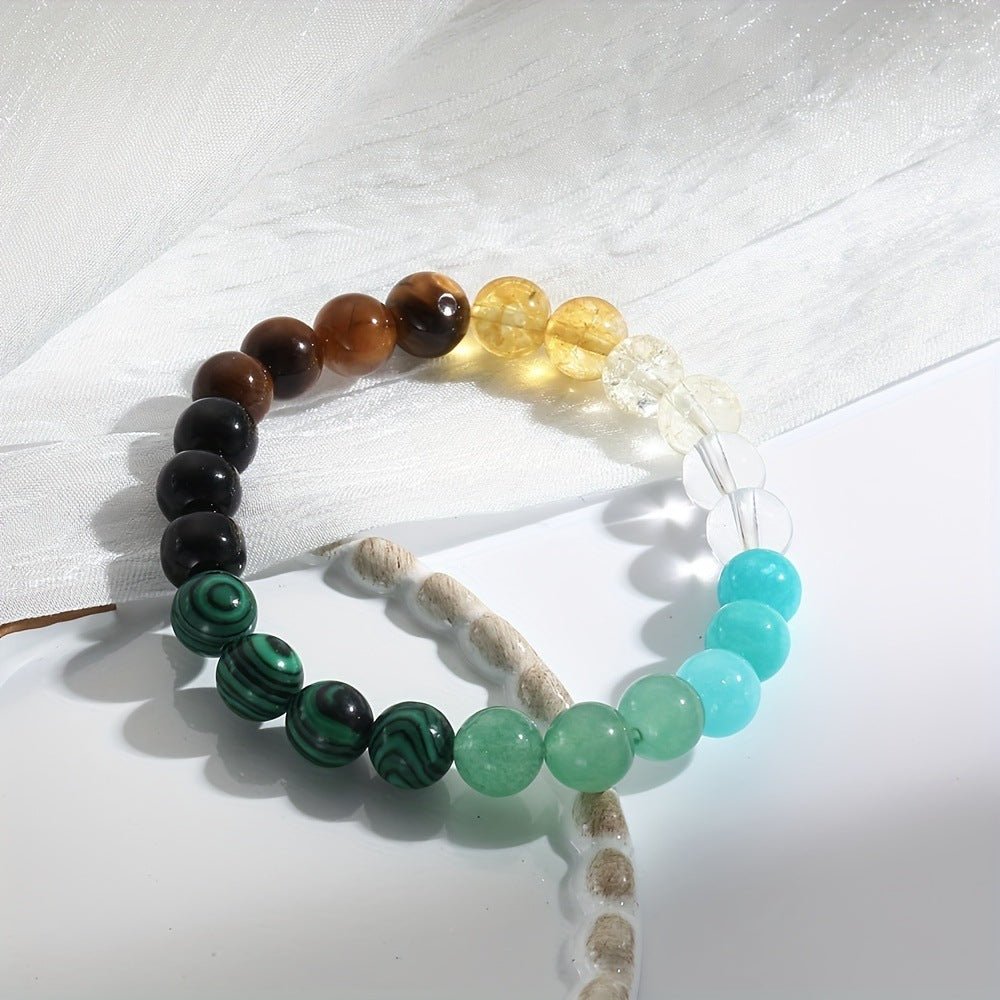 Universal Natural Stone Bracelet Citrine Dongling Stone Malachite Bracelet - Mystara.shop