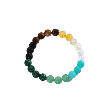 Universal Natural Stone Bracelet Citrine Dongling Stone Malachite Bracelet - Mystara.shop