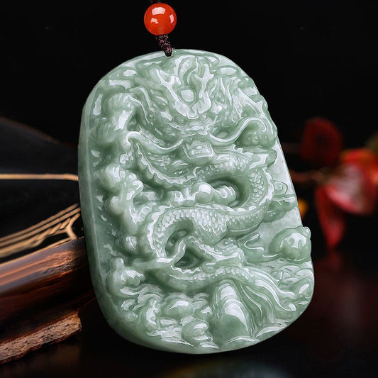 Zodiac Dragon Domineering Jade Pendant - Mystara.shop